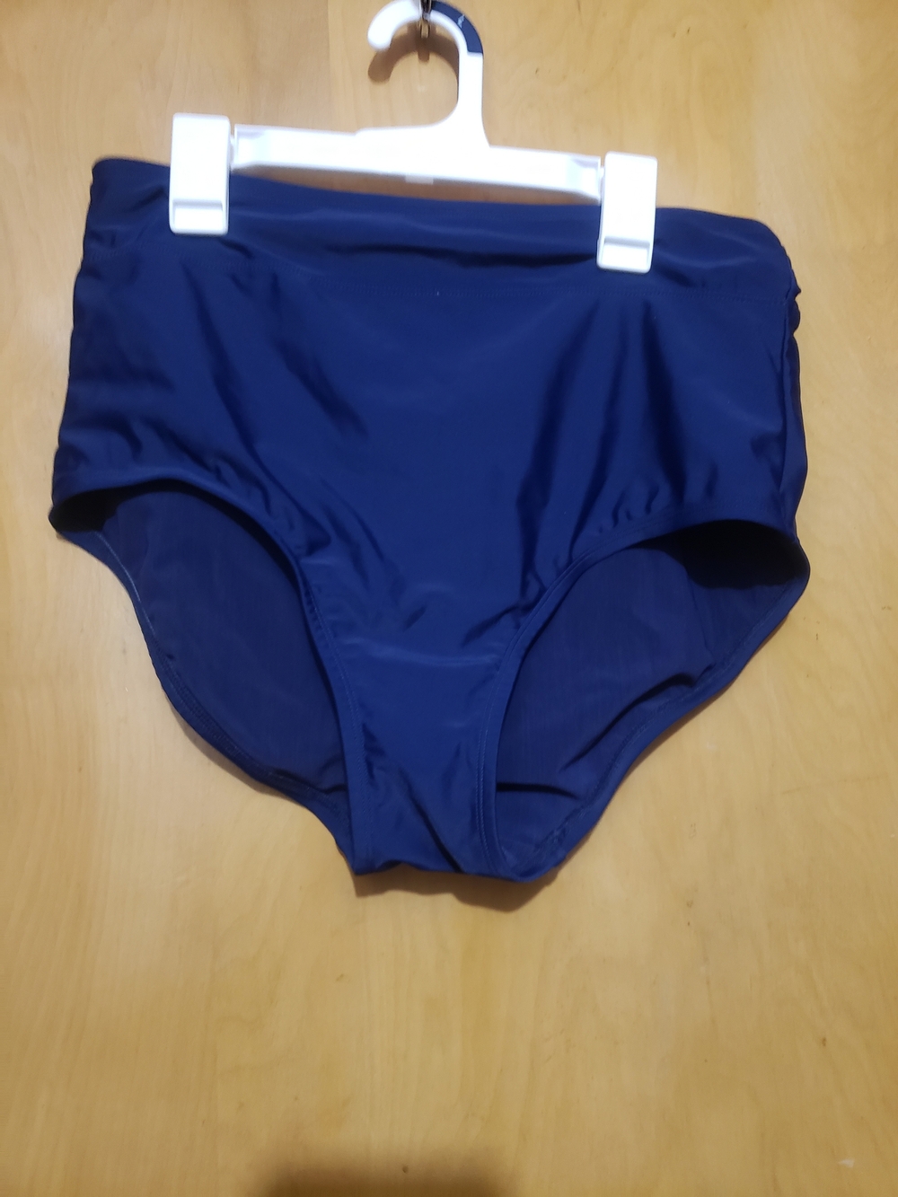 Lands' End Classic High-Waist Swim Bottoms - Navy Blue